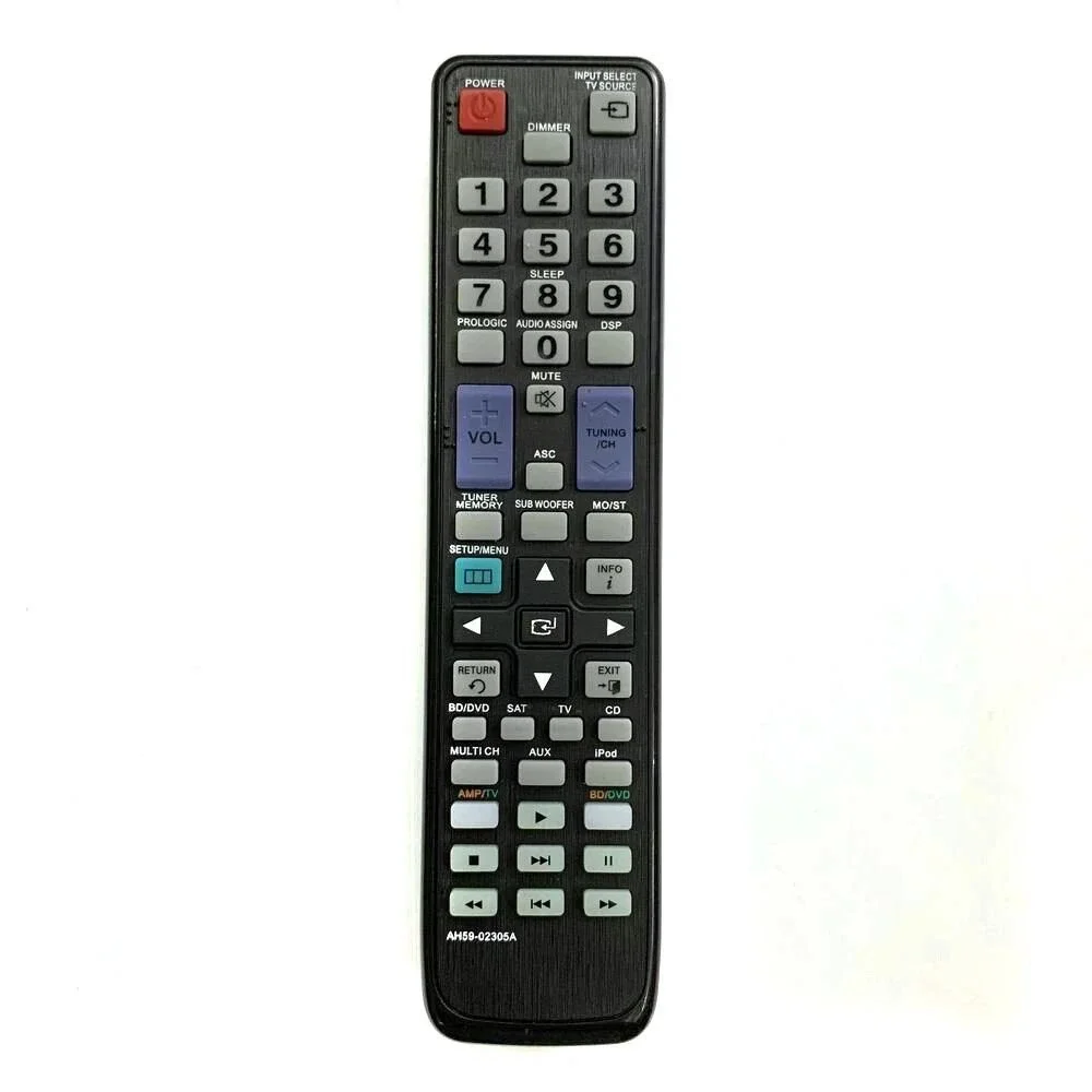 Samsung AH59-02305A Remote Control for Home Theater AV Receiver System Black